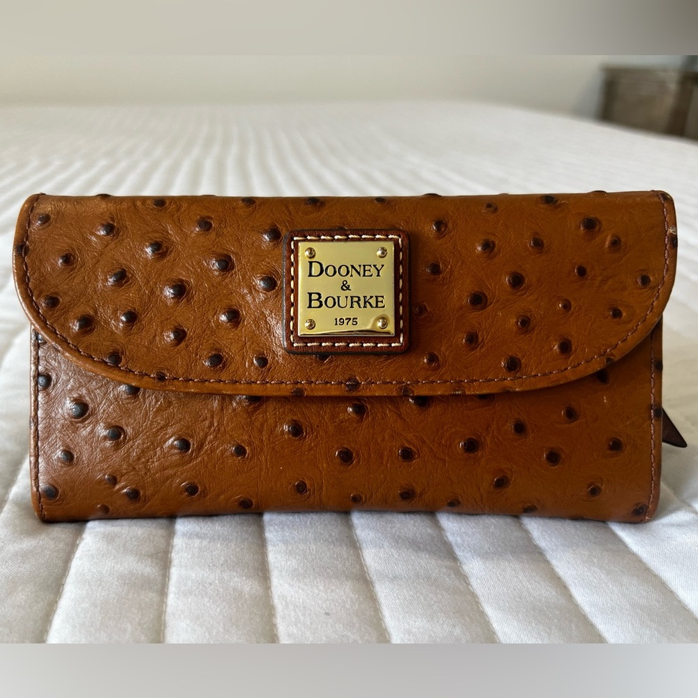 Dooney & Bourke Ostrich Continental Clutch